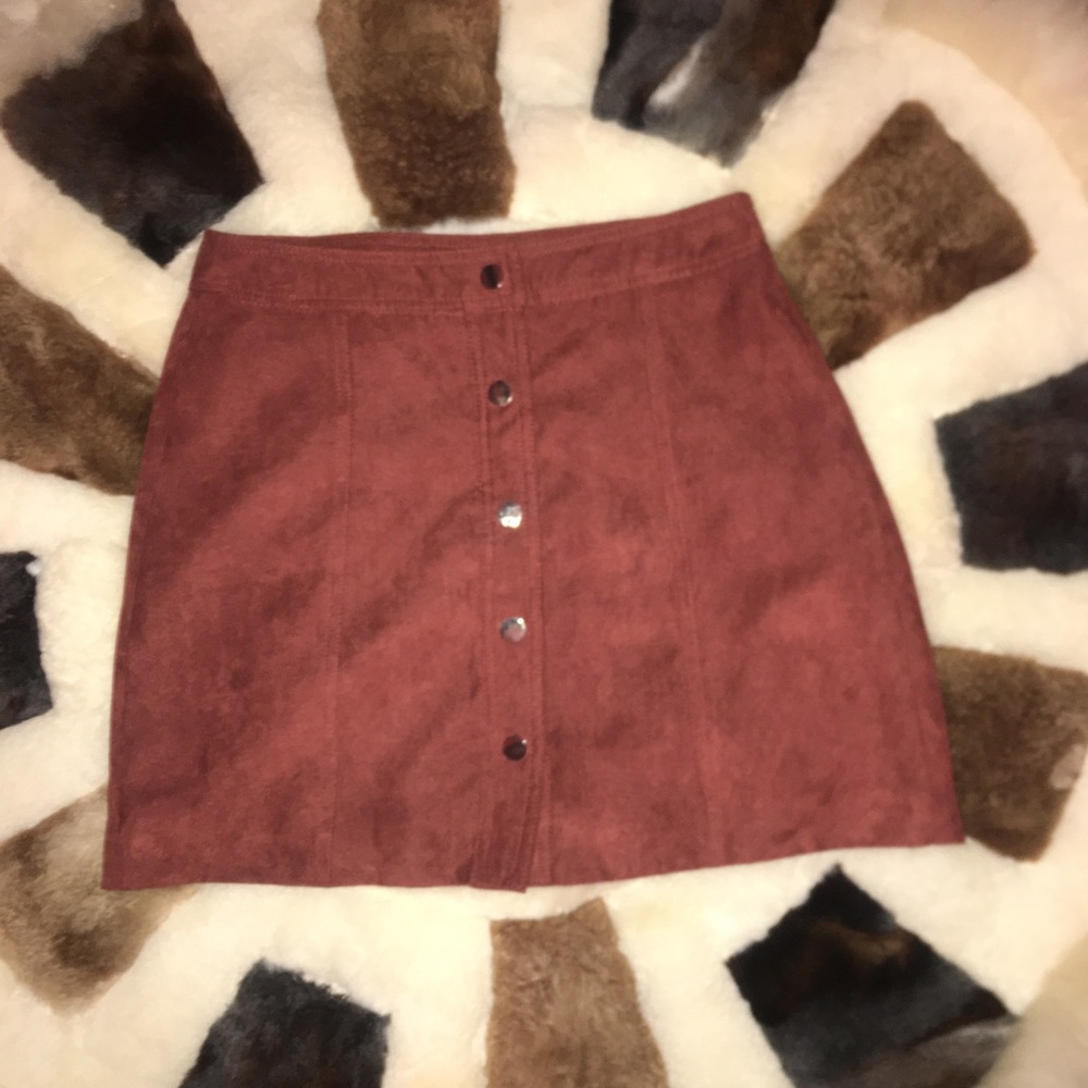 forever 21 suede mini skirt